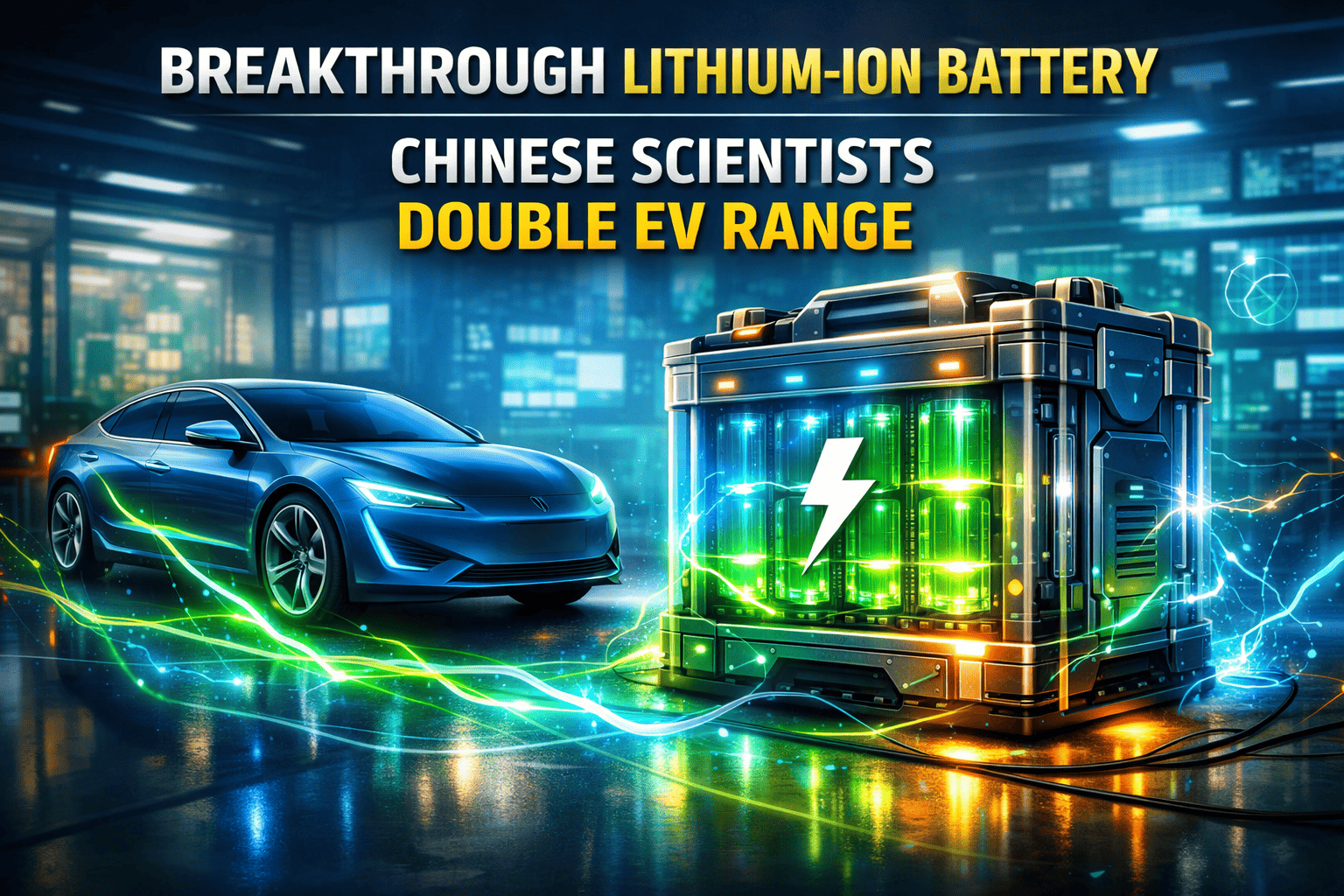 Chinese Scientists Develop New Lithium-Ion Battery That Could Double Electric Vehicle Range