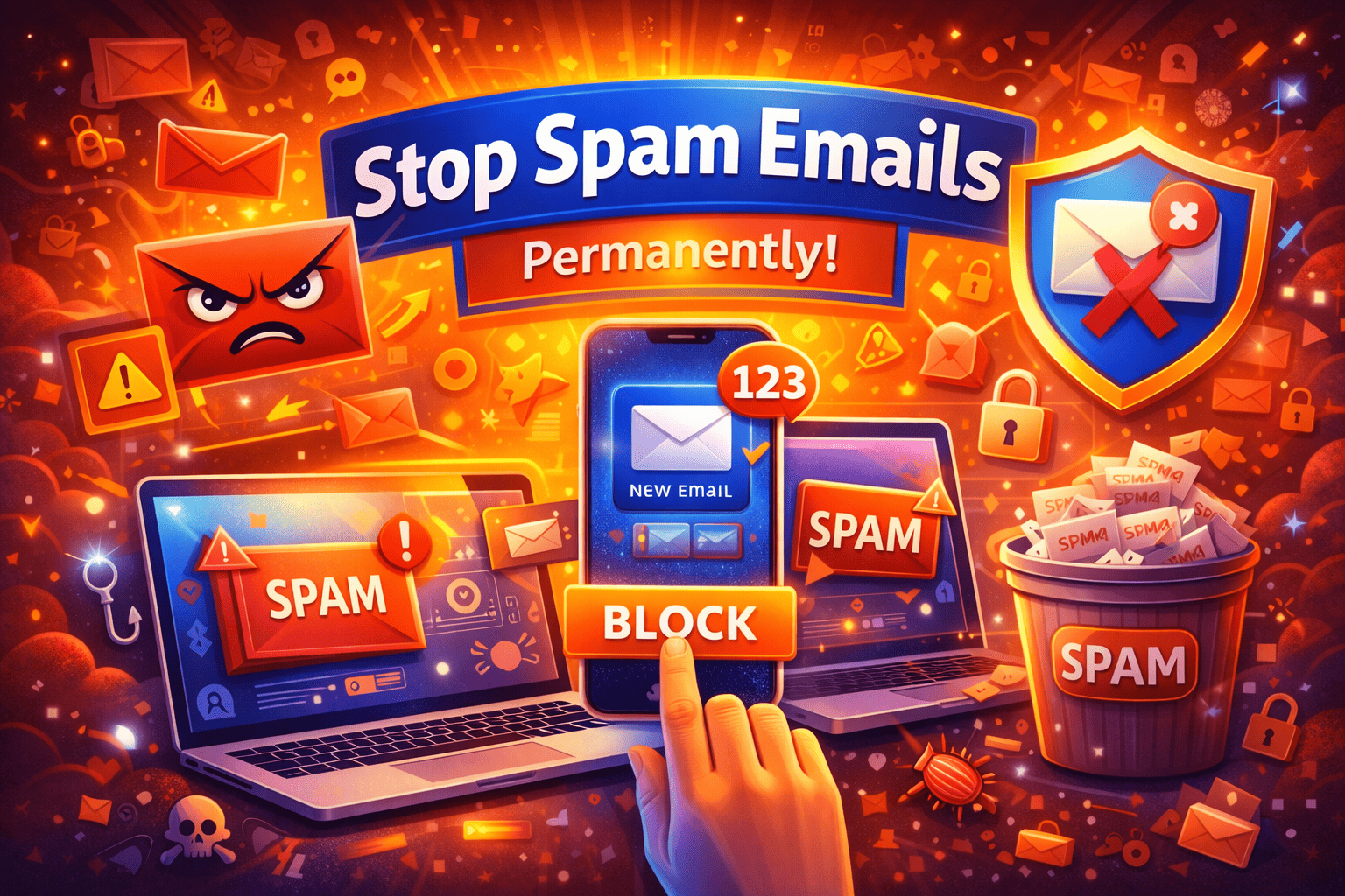 How to Stop Spam Emails Permanently: Complete Guide for 2026