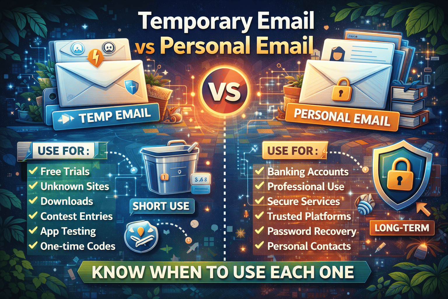 Temporary Email vs Personal Email: Which One Should You Use and When?